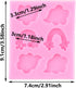 Rainbow Silicone Fondant Molds Cloud Chocolate Baking Molds For Cake Decorating Cupcake Topper Candy Chocolate Gum Paste Polymer Clay...
