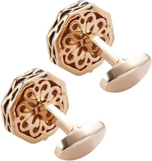 Cufflinks for Men Golden Engraving Exclusive Cufflinks...