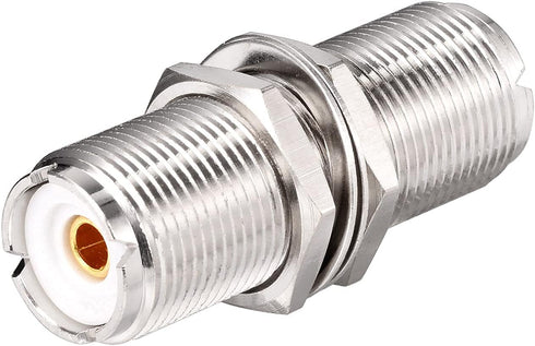 Superbat SO239 Adapter UHF Bulkhead Connector UHF Female to Female Bulkhead Connector, 2pcs...
