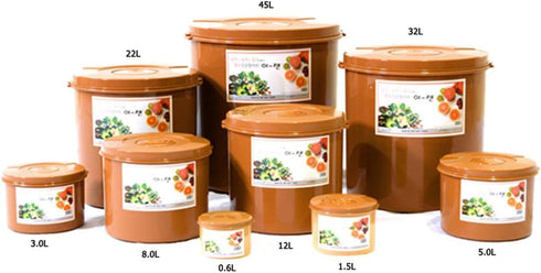 E-Jen Premium Kimchi, Sauerkraut Container Probiotic Fermentation with Inner Vacuum Lid Round (0.4 gal/ 1.5L)...