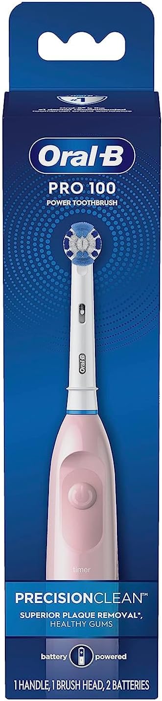 Oral-B Pro 100 Precision Clean Battery Powered Toothbrush, (1)...