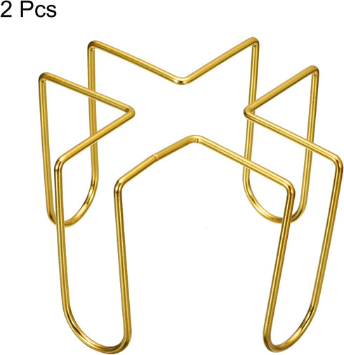 uxcell Coaster Holder, 2pcs 2.95" - Iron Metal Coaster Storage Rack for Both Round and Square, Holds 8 Coasters (Gold)...
