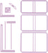 UPTTHOW 9Pcs Bookbinding Easy Scrapbooking Tool for Starter, Complete Great Stencils and Cutter Guide Kit Can Be Made Into Notebook Calender Junk ...