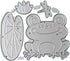 Frog Lotus Pond Metal Die Cuts,Cutting Dies Cut Stencils for Scrapbooking DIY Album Stamp Paper Card Embossing Decoration Craft...