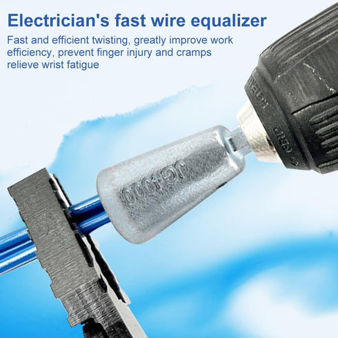 2pcs Wire Twisting Tool Wire Twisters Wire Connector 2-5 Way Wire Stripper Tool Wire Nut Twisters Hex Shank Cable Wire Stripper for Electrical Pow...