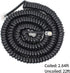 Telephone Handset Cord Detangler Cable Pure-Copper Coiled 2.64 to 22 Feet Uncoiled Landline Phone Spiral Curly Cable Extension Modular Wire Lead C...