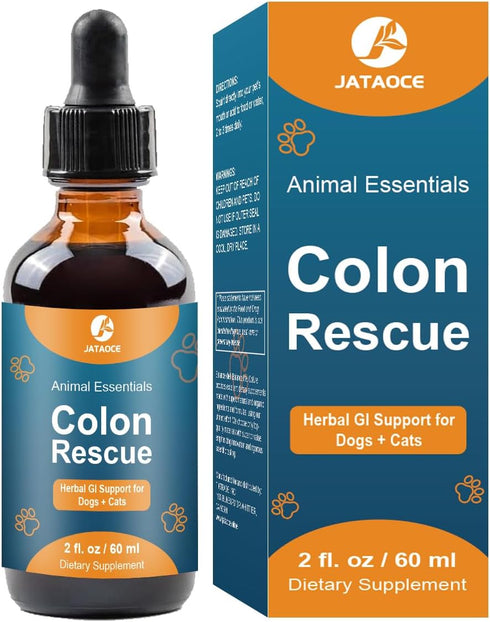 Colon Rescue Herbal Support for Dogs & Cats,100% Organic Grade Herbs, Healthy Gastrointestinal Tract,Constipation & Diarrhea and Gas Home Remedy,D...