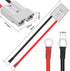 Battery Connector 50A 600V Plug with O-Ring Battery Connector Cable 10AWG 50cm Cable Charging Plug for Forklift Plug for Trailer Winches for Carav...