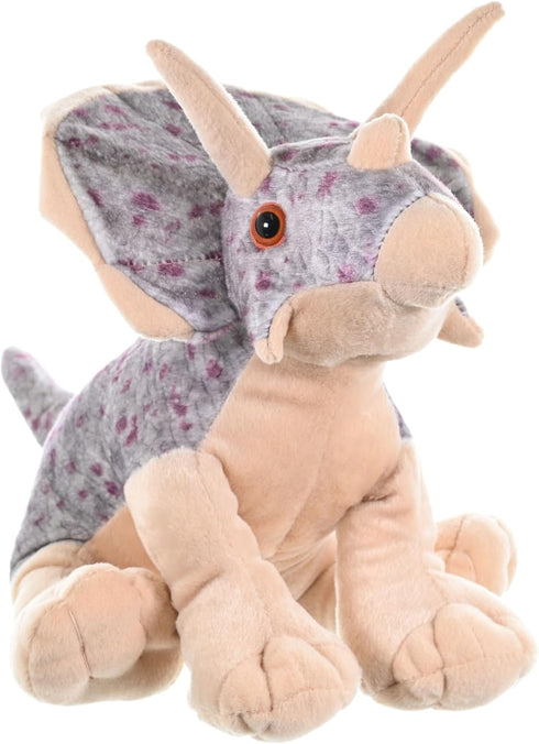 Wild Republic Triceratops Plush, Dinosaur Stuffed Animal, Plush Toy, Gifts For Kids, Cuddlekins 12", Multicolor, Model:10960...