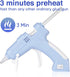 Cordless glue gun Glue Gun Fast Preheating Hot Glue Gun Kit with 20 Glue Sticks USB Rechargeable Cordless Hot Glue Gun for School Crafts DIY Arts ...