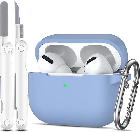 for AirPod Pro Case Cover, Military Grade Anti-Fall Soft Silicone Shock-Absorbing Protective AirPod Pro 2nd/1st Generation Case with Keychain and ...