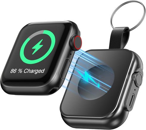 Wireless Charger for Apple Watch, Mini Compact Magnetic iWatch Charger 1500mAh Power Bank Keychain Style,Small Battery Pack for Apple Watch Series...
