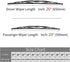 Replacement for Ford Edge Windshield Wiper Blades - 26"+20" Front Window Wiper - fit 2007-2014 Vehicles - Factory Aftermarket...