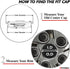 RTRHINOTUNING 63mm Wheel Center Caps for Dodge Dakota Ram 1500 Durango 4 Pack OD 63mm ID 57mm Hub Caps...