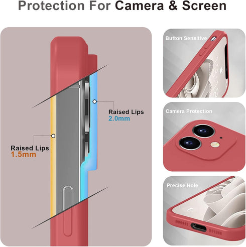 iPhone 11 Case, Phone Case iPhone 11, Slim Thin Cute Heart Silicone Design Shockproof Protective Soft Bumper Drop Protection Girls Women Boys Men ...
