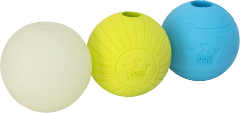 Chew King Glowing Fetch Ball, Dog Ball Toys, 2.5" Combo...
