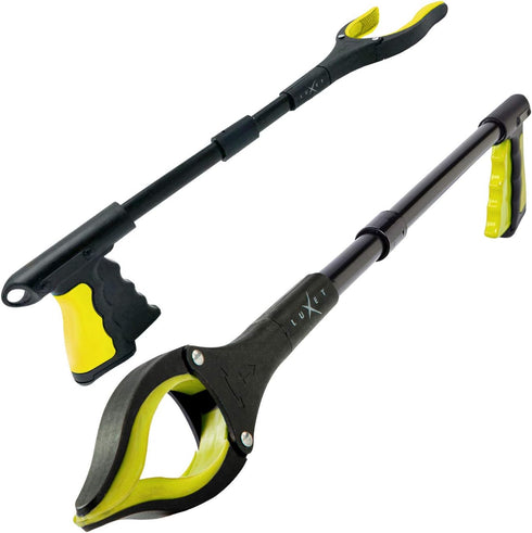 Grabber Reacher Tool 19 Inch Long, Foldable Pick Up Stick - Strong Grip Magnetic Tip - Heavy Duty Trash Picker Claw Reacher Grabber Tool Elderly W...
