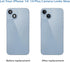 2pcs/Set Rear Back Camera Lens Covers Replacement for iPhone 14/ iPhone 14 Plus Back Rear Glass Lens Covers Replacement with Pre-Installed Adhesiv...