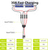 Solar Connectors for 2-3-4 Solar Panels,Tool-free Solar Cable Splitter, IP68 Waterproof Solar Wires Connectors,2to 4 Y Branch Parallel Adapter for...