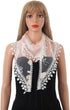 Wedding Church Veils Lace Scarf Floral Shawl Mass Tulle Head Covering Cathedral Mantilla Veil for Women...