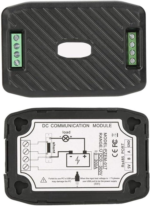 DC Communication Box, DC Current Voltage Power Energy Frequency Power Factor Communication Module Meter with RS485 USB Interface, High Precision A...