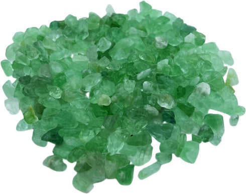 Natural Green Quartz Crystals Chip Bulk Green Rocks for Plants Succulent Flowerpot Vase Filler Decorative Rocks Terrarium Supplies Little Fish Tan...