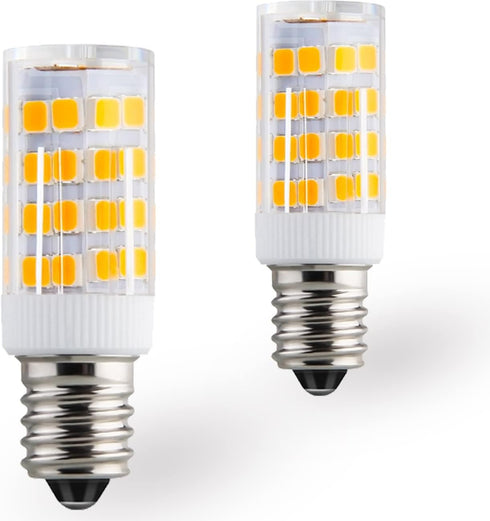 KAKEMONO E12 LED Candelabra Light Bulbs 4W Replace E12 40 Watt Halogen Equivalent,Warm White 2700K C7 T4 120V Small Base E12 for Ceiling Fan Chand...