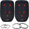 GFDesign 2 Pcs Silicone 5 Buttons Key Fob Cover Remote Case Keyless Protector Compatible with 2021 2020 2019 Chevrolet Chevy Silverado 1500 2500HD...