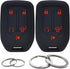 GFDesign 2 Pcs Silicone 5 Buttons Key Fob Cover Remote Case Keyless Protector Compatible with 2021 2020 2019 Chevrolet Chevy Silverado 1500 2500HD...