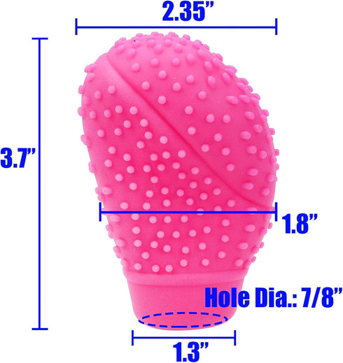 Silicone Shift Knob Cover, 3D Anti-Slip Design Gear Shifter Knob Protective Case (Fuchsia)...