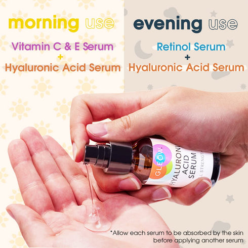 Retinol Serum for Face - Vitamin C Face Serum with Hyaluronic Acid Serum for Face, Vitamin C Serum for Face, Retinol for Face, Glow Face Serum for...