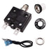 Tnisesm 3A Push Button Circuit Breaker 125/250V AC 50V DC, L1 Series Manual Reset Thermal Circuit Breaker with 19cm Wire Leads, 6.3mm Female Spade...