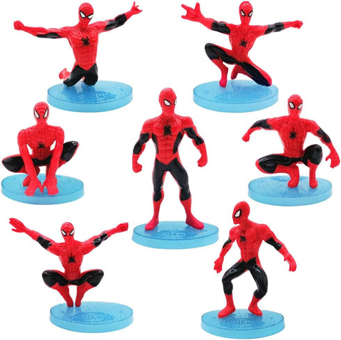 7 PCS Superhero Action Figure Toy Sets 3.8 Inch Super Hero Figures Superhero Decor Birthday Party Supplies Action Figures Cake Top Decoration...