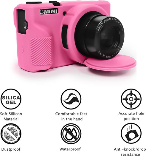 Case for Canon Powershot G7X Mark III Digital Camera, Soft Silicone G7X Mark III Camera Case Accessories, Protective Case Cover for G7XIII G7X3 wi...