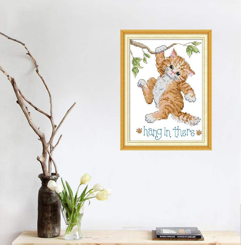 CROSSDECOR Cross Stitch Stamped Kits Quilt Pre-Printed Cross-Stitching Patterns for Beginner Kids Adults, Embroidery Crafts Needlepoint Starter Ki...