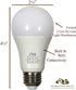 Hamilton Hills LED Smart Bulb - Smart Home Certified Standard Universal A19 E26 Dimmable Lightbulb WiFi Enabled No Hub Required Color Tunable 2700...