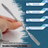 A2Z-DE003 Stainless Steel Double Ended Micro Lab Spatula Sampler, Round & Tapered Arrow End, 7" Length...