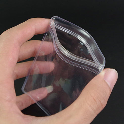 Self Seal Plastic Pack Zipper Lock Bags Clear PVC Antitarnish Jewelry Rings Earrings Packing Storage Pouch for Zip Transparent Anti-oxidation Lock...