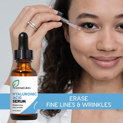 Hyaluronic Acid Serum with Nourishing Botanicals – Intense Hydration for Plump, Radiant Skin – Best Face Serum for Anti Aging Skincare + Skin Barr...
