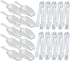 20 Pack of Set Plastic Buffet Serving Tongs Mini Serving Utensil Tongs Appetizers Tongs and Plastic Kitchen Scoops Clear Ice Scoop Buffet Scoop fo...