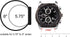 24mm Black Silicone Rubber Watch Strap Band Stainless Steel Black Buckle for Fossil Watch...
