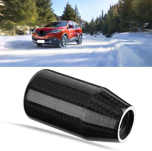 Aramox Gear Shift Knob, Car Modified Carbon Fiber Stand Head Manual Transmission Shift Lever Knob Head Stick Shift Knob...