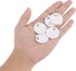 100 Pieces White Key Tags Metal Key Tags Round Paper Key Tags with Split Rings (31mm, White)...