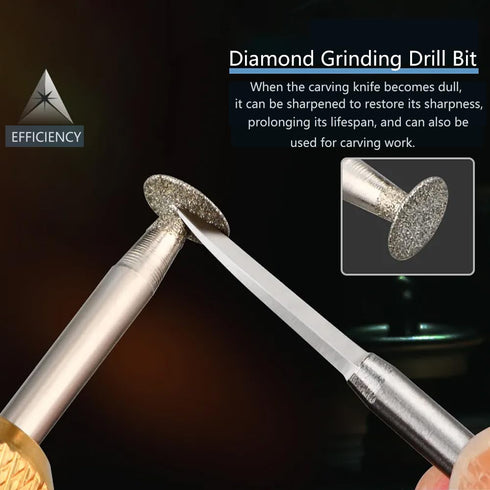 Wood Carving Drill Bits Set for Dremel Rotary Tool 6Pcs Engraving Drill Accessories Bit Wood Crafts Grinding Woodworking Tool with 3mm Shank for C...