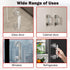 Diamond Suction Cup Door Handle, 2024 New Strong Hold Suction Cup Handle, No-Punching Waterproof Door And Window Handles, Removable Shower Door Ha...
