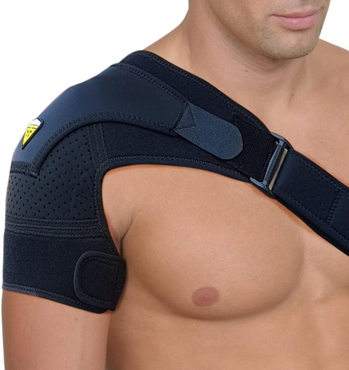 FIGHTECH Shoulder Brace for Torn Rotator Cuff for Men and Women - 4 Sizes - Support & Pain Relief (Black, Large/X-Large)...