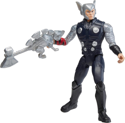 Marvel Mech Strike Mechasaurs, 4-Inch Thor Action Figure with Dino Weapon Accessory, Super Hero Toys for Kids Ages 4 and Up...