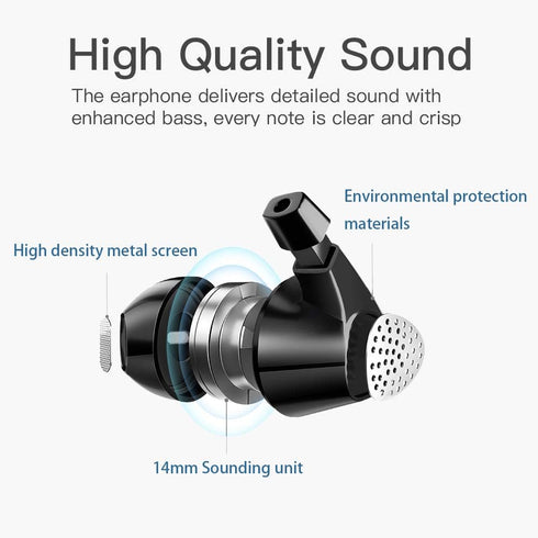 Headphones Heavy Bass Stereo Earphones Earbuds Noise Isolating Tangle Free Headsets in Ear Headphones with Remote & Microphone,for iOS and Android...