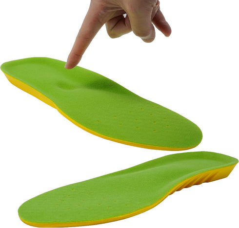 1 Pair Wide Fit Insoles Plantar Fasciitis Orthotics PU Memory Foam Comfort Shoe Inserts for Men and Women, Cushioned Arch Support, Shock Absorptio...