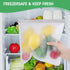 6 Pack Reusable Gallon Freezer Bags, Dishwasher Safe Reusable Ziploc Bags, BPA Free Freezer Storage Containers, Leakproof Silicone Bags for food S...